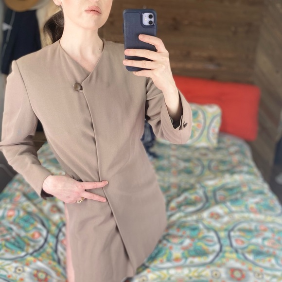 30-50% OFF BUNDLES! MAXMARA SPRING DUSTER TRENCH COAT BLAZER MAXI SUIT JACKET - Picture 11 of 16